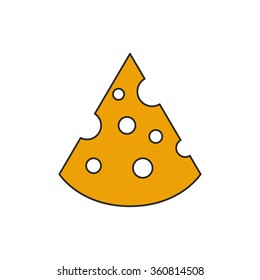 cheese icon. vector illustration