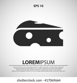 cheese icon. cheese vector illustration