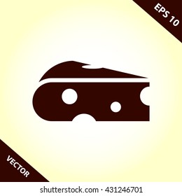 cheese icon. cheese vector illustration