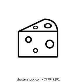 cheese icon, vector illustration