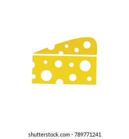 Cheese icon. Vector illustration.