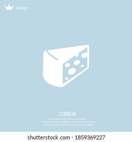 cheese icon. Vector illustration EPS 10.