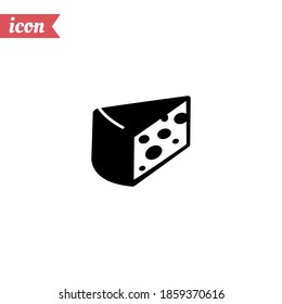 icono del queso. Ilustración del vector EPS 10.