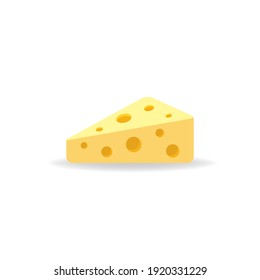 Cheese Icon Vector Illustration in Flat Design