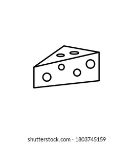Cheese icon vector illustration. Isolated vector icon.