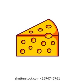 cheese icon vector illustration isolated on white background