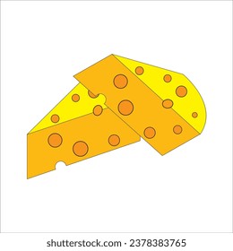 CHEESE ICON VECTOR ILLUSTRATION SYMBOL DESIGN