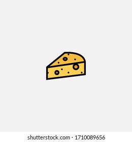 cheese icon vector illustrator sign