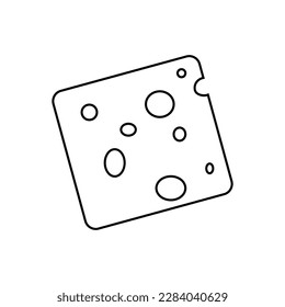 Vector de iconos de queso. Signo de ilustración de producto de leche. Símbolo de comida. Logo de la granja de queso.