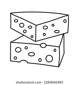Cheese icon vector. Milk product illustration sign. Food symbol. Cheese farm logo.