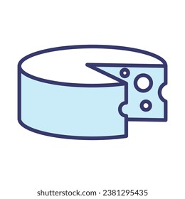 Cheese icon vector on trendy design