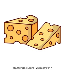 Cheese icon vector on trendy design