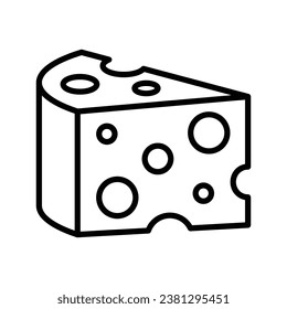 Cheese icon vector on trendy design