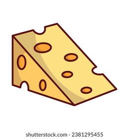 Cheese icon vector on trendy design