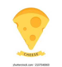Cheese icon vector. Cheese on white background. logo design.
