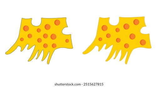 Cheese icon vector. Cheese on white background. logo design vector illustration.