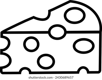 Cheese icon vector. Replaceable vector design	