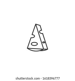 Cheese Icon vector sign isolated for graphic and web design. Cheese symbol template color editable on white background
