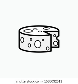 Cheese Icon - Vector, Sign and Symbol for Design, Presentation, Website or Apps Elements.