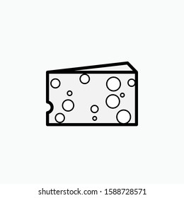 Cheese Icon - Vector, Sign and Symbol for Design, Presentation, Website or Apps Elements.