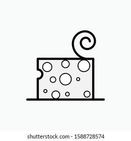 Cheese Icon - Vector, Sign and Symbol for Design, Presentation, Website or Apps Elements.