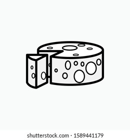 
Cheese Icon - Vector, Sign and Symbol for Design, Presentation, Website or Apps Elements.