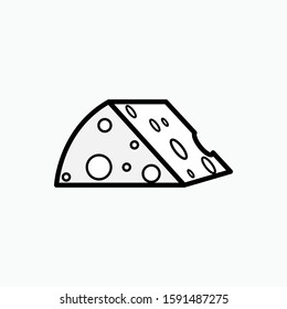 Cheese Icon - Vector, Sign and Symbol for Design, Presentation, Website or Apps Elements.