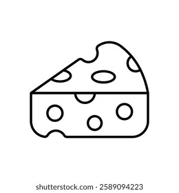 Cheese icon vector stock illustration