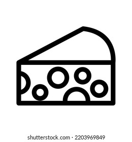 Cheese Icon Vector Symbol Design Illustration