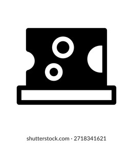 Ilustración de diseño de símbolo de Vector de icono de queso