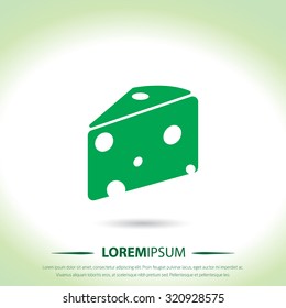 Cheese icon for web and mobile