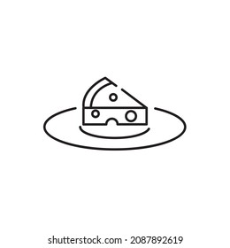 símbolo de iconos de queso elementos vectoriales para web infográfica