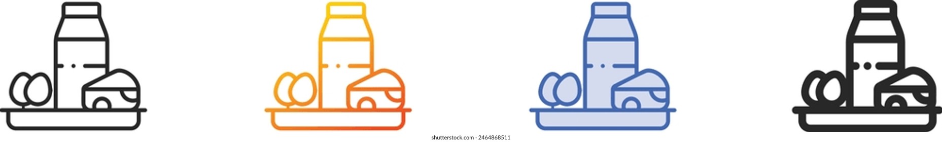 Icono de queso.Diseño lineal delgado, degradado, trazo azul y estilo audaz aislado sobre fondo blanco