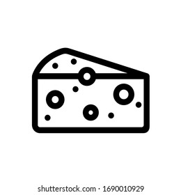 icono del queso vectorial. Eps. 10.