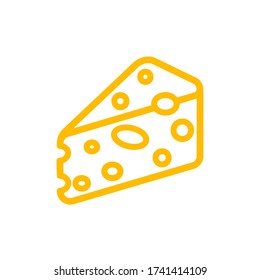 Cheese icon,vector illustration. Flat design style. vector cheese icon illustration isolated on White background, cheese icon Eps10. cheese icons graphic design vector symbols.