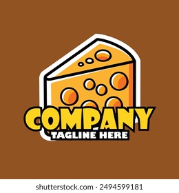 Cheese illustration design in cartoon style for branding needs