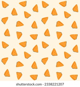 Ilustración de queso. Patrón de queso para cocina, telas, menú