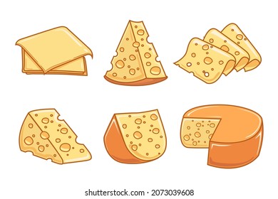 cheese Illustration set cheese bundle collections