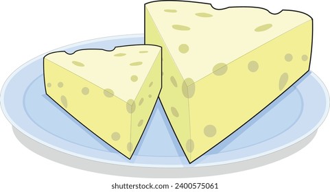 Cheese isolated on white background