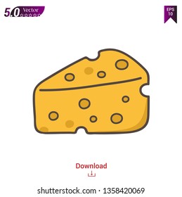 Cheese isolated symbol vector illustration on white background