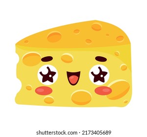 Cheese Kawaii Food Comic Character