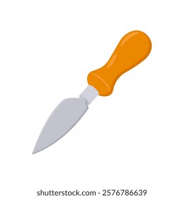Cheese Knife, Kitchen Vector Illustration Isolated