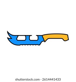 cheese knife line icon vector. cheese knife sign. isolated symbol illustration
