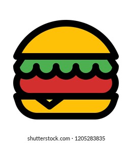 cheese and lettuce hamburger
