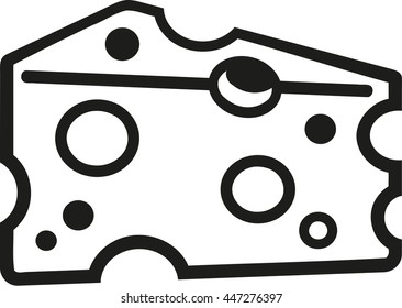 Cheese lice outline