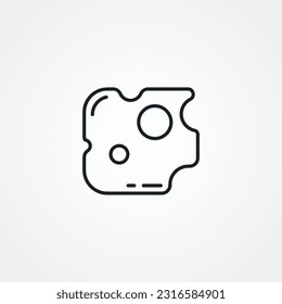 Cheese line icon, Cheese line icon