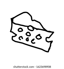 Cheese line icon, outline vector sign, linear pictogram isolated on white. logo illustration eps 10