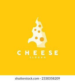 Cheese Logo, Cute Cheese Rustic Retro Vintage Vector Design, Icon Template Illustration
