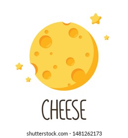 Cheese logo design. Cheese star. symbol. cheese vector.