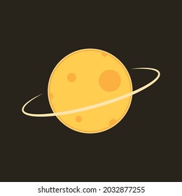 Diseño del logotipo de queso. símbolo. Planeta.